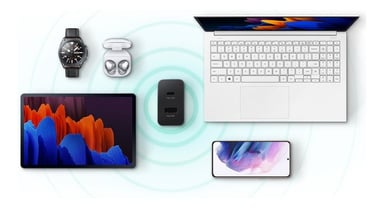 CARGADOR TAB S8 PLUS X800 SAMSUNG 35WATTS DUO ORIGINAL - 6