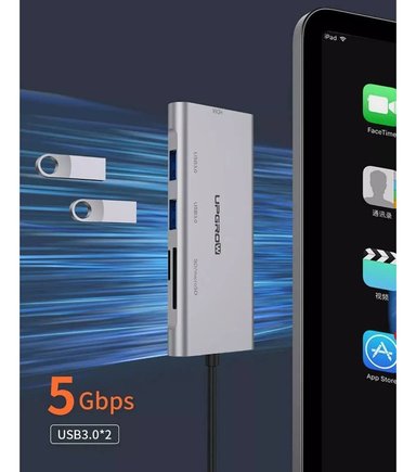 ADAPTADOR HUB UPGROW 5 EN 1 HDMI CHROMECAST GOOGLE TV - 4