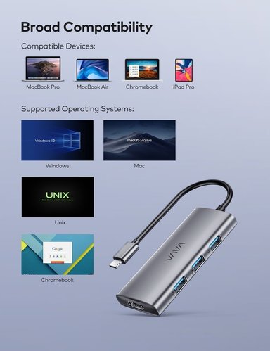 ADAPTADOR HUB VAVA 7 EN 1 USB C HDMI MACBOOK PRO 14 A2442 - 3