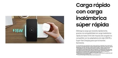 SAMSUNG WIRELESS CHARGER DUO 15W PARA GALAXY S25 PLUS ULTRA - 2