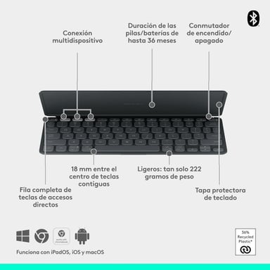 TECLADO LOGITECH KEYS TO GO 2 PARA IPAD PRO 11 3GEN 4GEN M2 - 4