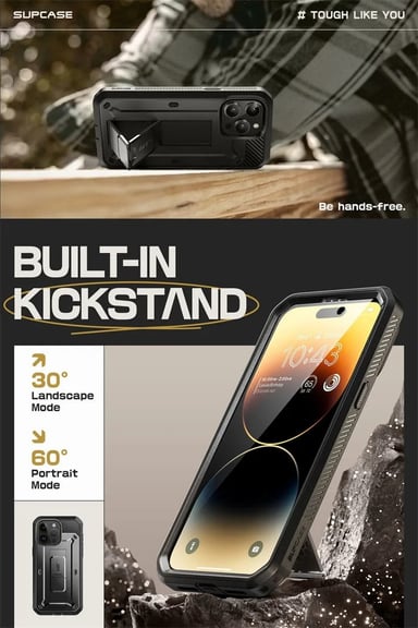 CASE SUPCASE PARA IPHONE 15 PRO 6.1 (2023) PROTECTOR 360° - 3