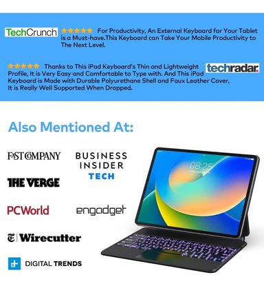 TECLADO MAGNÉTICO TOUCH BACKLIT PARA IPAD PRO 12.9 2018 3GEN - 2