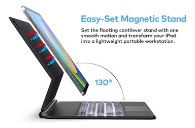 TECLADO MAGNÉTICO TOUCH BACKLIT PARA IPAD PRO 12.9 2018 3GEN - 5