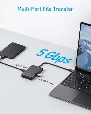 ADAPTADOR HUB ANKER 5EN1 USB C 4K PARA MACBOOK PRO 14 | 16 - 3