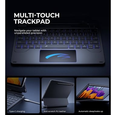 CASE TECLADO DEXNOR TOUCH PARA GALAXY TAB S10 FE 10.9 X520 - 4