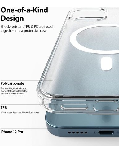 CASE RINGKE FUSION MAGSAFE CLEAR PARA IPHONE 12 NORMAL 6.1 - 3