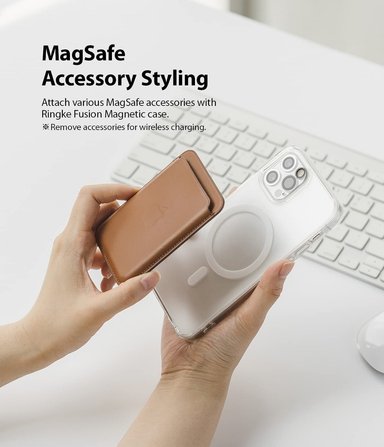 CASE RINGKE FUSION MAGSAFE CLEAR PARA IPHONE 12 NORMAL 6.1 - 6