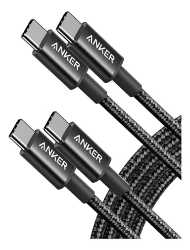 ANKER CABLE USB-C 60W 1.8M PARA GALAXY FLIP7 FOLD7 2PC NEGRO - 1