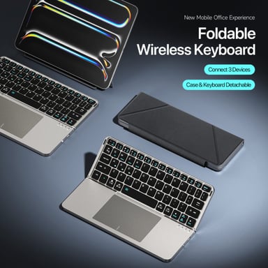 TECLADO PORTÁTIL TOUCHFOLD PARA GALAXY TAB A 10.1 P580 P585 - 2