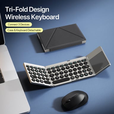 TECLADO PORTÁTIL TOUCHFLIP PARA GALAXY TAB A9 8.7 X110 X115 - 3