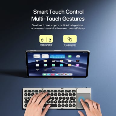 TECLADO PORTÁTIL TOUCHFLIP PARA GALAXY TAB A9 8.7 X110 X115 - 6