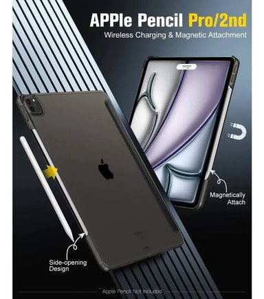 CASE MOKO SMARTSHELL PARA IPAD AIR 13 M4 CHIP (2026) A3461 A3462 A3464 NEGRO - 3