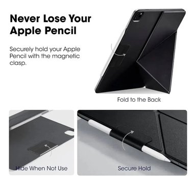 CASE BENKS URBAN MAG PARA IPAD AIR 13 M4 CHIP (2026) A3461 A3462 A3464 NEGRO - 4