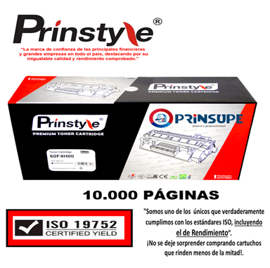 TÓNER PRINSTYLE 60F4H00 NEGRO 10.000 PÁG COMPATIBLE CON LEXMARK ISO RENDIMIENTO 19752