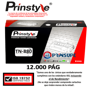 TÓNER PRINSTYLE TN3479 NEGRO TN 3479 P/BROTHER 12.000PÁG ISO 19752