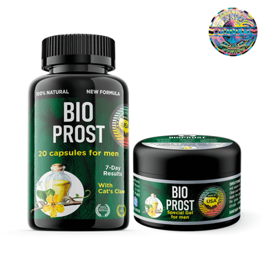 SUPLEMENTO BIOPROST AMERICANO TEST NUTRICIONAL: 1 BIOPROST CÁPSULAS + 1 BIOPROST GEL