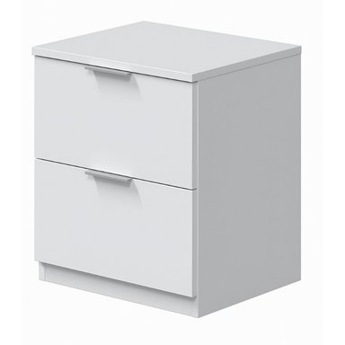 MESA NOCHE ALIMUEBLESJYL ANCONA CON 2 CAJONES BLANCO