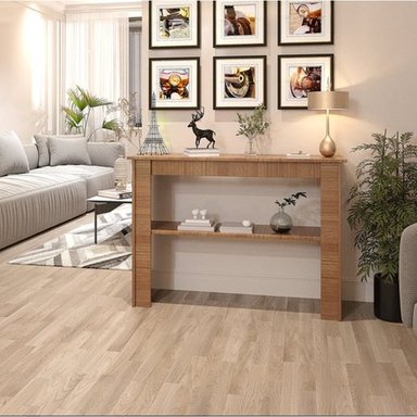 MESA CONSOLA ALIMUEBLESJYL VENECIA CON 1 ESTANTE MIEL