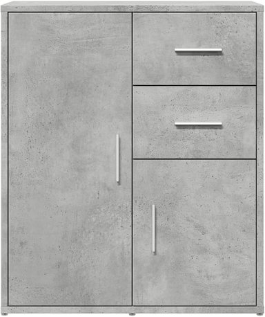 SET APARADORES ALIMUEBLESJYL ITALY CEMENTO MUEBLE MODERNO 2 JUEGOS 70X60 CM GRIS - 4