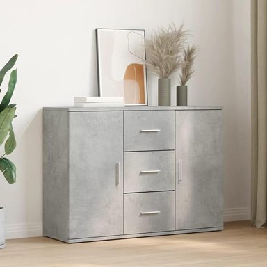 APARADOR ALIMUEBLESJYL ITALY GRIS CEMENTO MUEBLE MODERNO 75X91 CM