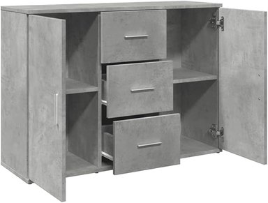 APARADOR ALIMUEBLESJYL ITALY GRIS CEMENTO MUEBLE MODERNO 75X91 CM - 4