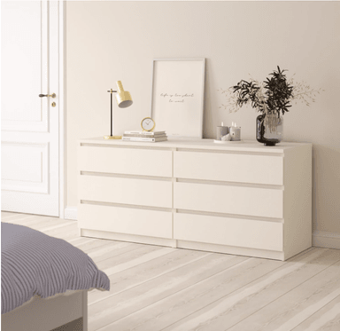 CÓMODA OSLO CON 6 CAJONES COLOR VENEZIA 138cm