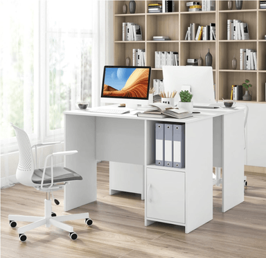 ESCRITORIO ARANDA PARA COMPUTADORA 1 PUERTA Y 1 ESTANTE BLANCO 105CM