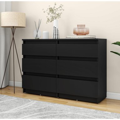 CÓMODA SAFER MODERNA COLOR NEGRO  IDEAL PARA SALÓN, DORMITORIO 75X100