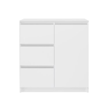 CÓMODA MARCIA CON 3 CAJONES 1 PUERTAS COLOR BLANCO 75X80CM - 2