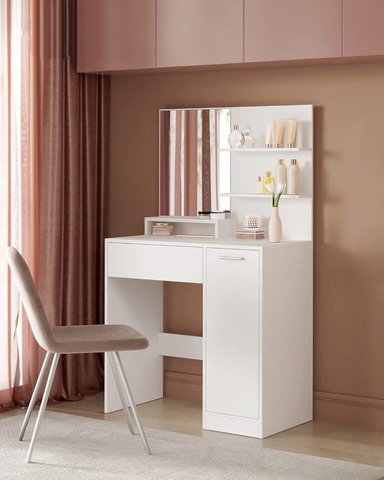 TOCADOR ANDIRA 1 CAJÓN BLANCO 132X80CM - 2