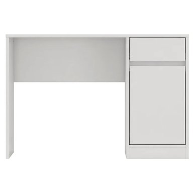 ESCRITORIO DE OFICINA ROMA COLOR BLANCO DE 109 CM 1 PUERTA Y 1 CAJÓN - 3