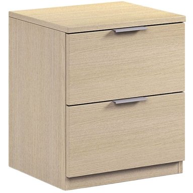 MESA DE NOCHE ANCONA CON 2 CAJONES COLOR ROBLE