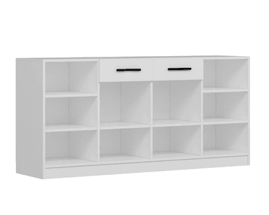 APARADOR CARELIA 2 CAJONES 4 PUERTA COLOR BLANCO 85X180CM - 4