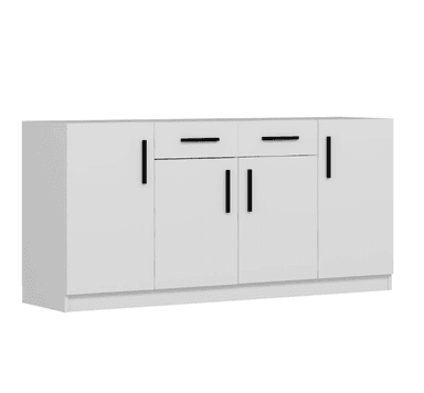 APARADOR CARELIA 2 CAJONES 4 PUERTA COLOR BLANCO 85X180CM - 5