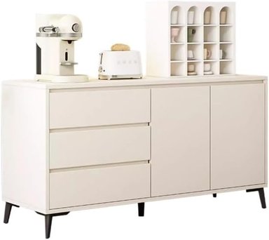 APARADOR AREY 2 PUERTAS 3 CAJONES SALÓN, COCINA BLANCO 140X75CM - 3