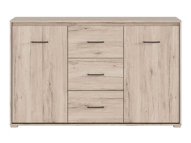 APARADOR BULENA 3 CAJONES 2 PUERTAS COLOR TOSCANA 142X88CM - 3