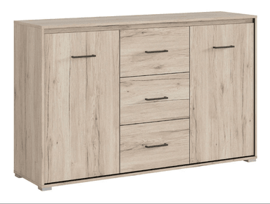 APARADOR BULENA 3 CAJONES 2 PUERTAS COLOR TOSCANA 142X88CM - 4