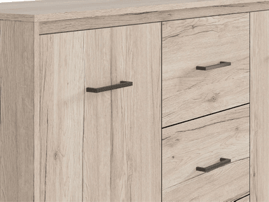 APARADOR BULENA 3 CAJONES 2 PUERTAS COLOR TOSCANA 142X88CM - 6