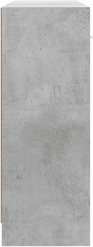 APARADOR LUCY 3 PUERTAS 3 CAJONES GRIS - 7