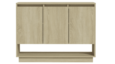 APARADOR WORDEN 3 PUERTAS UN ESTANTE BAJO COLOR ROBLE 97X31X75 CM - 6