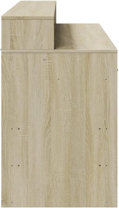 ESCRITORIO MODERNO GEVER 2 CAJONES 2 PUERTAS COLOR  ROBLE 140CM - 7