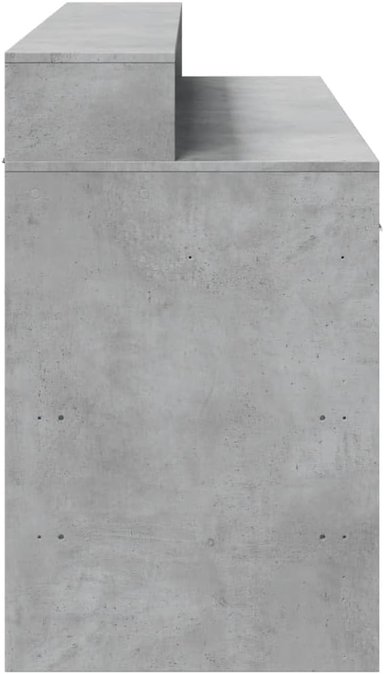 ESCRITORIO MODERNO GEVER 2 CAJONES 2 PUERTAS COLOR  CEMENTO 140CM - 7
