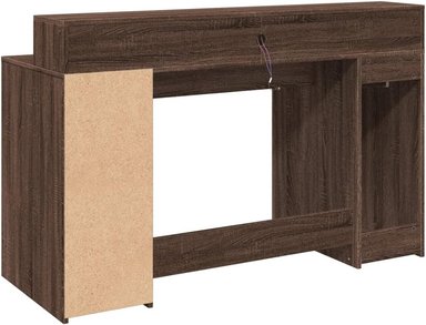 ESCRITORIO MODERNO GEVER 2 CAJONES 2 PUERTAS COLOR  ROBLE OSCURO 140CM - 6