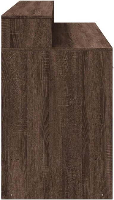 ESCRITORIO MODERNO GEVER 2 CAJONES 2 PUERTAS COLOR  ROBLE OSCURO 140CM - 7