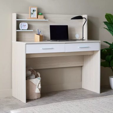 ESCRITORIO KAMBER 2 CAJONES COLOR ROBLE 120CM