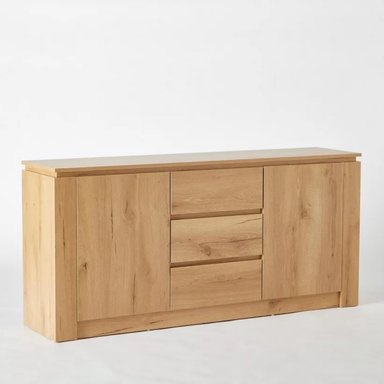 APARADOR ABEL 3 CAJONES 2 PUERTAS ROBLE 160CM - 10