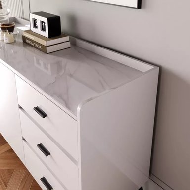 APARADOR YELSI 3 CAJONES 2 PUERTAS BLANCO 150CM - 3