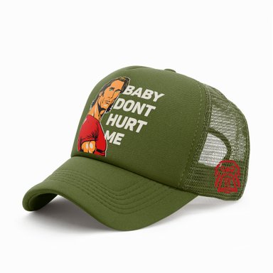 GORRA TRUCKER BABY DON'T HURT ME 003 VERDE