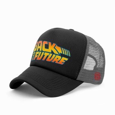 GORRA TRUCKER VOLVER AL FUTURO 002 NEGRO